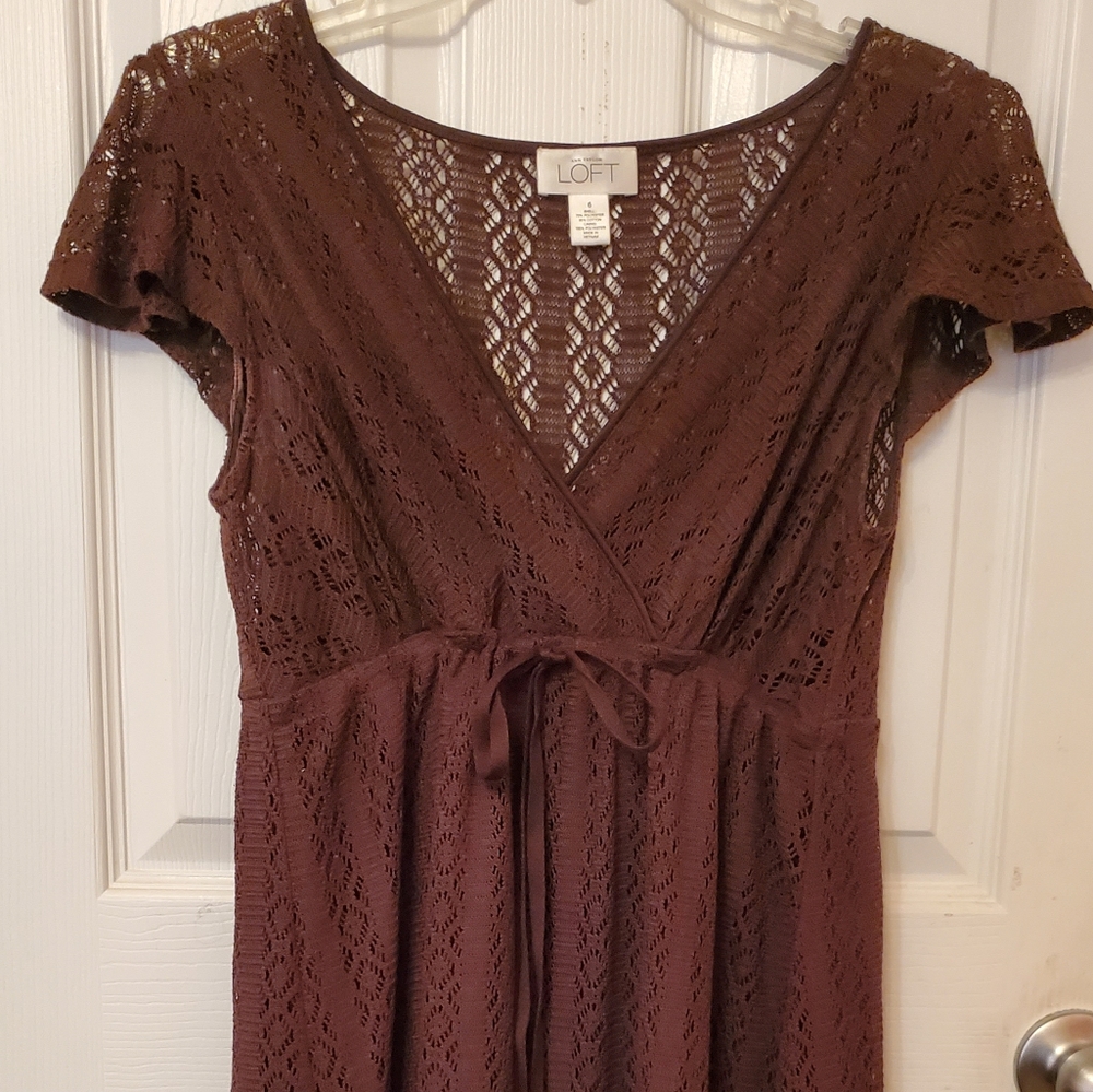Brown LOFT Dress